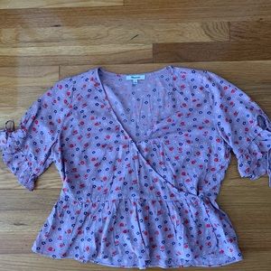 Madewell Floral blouse